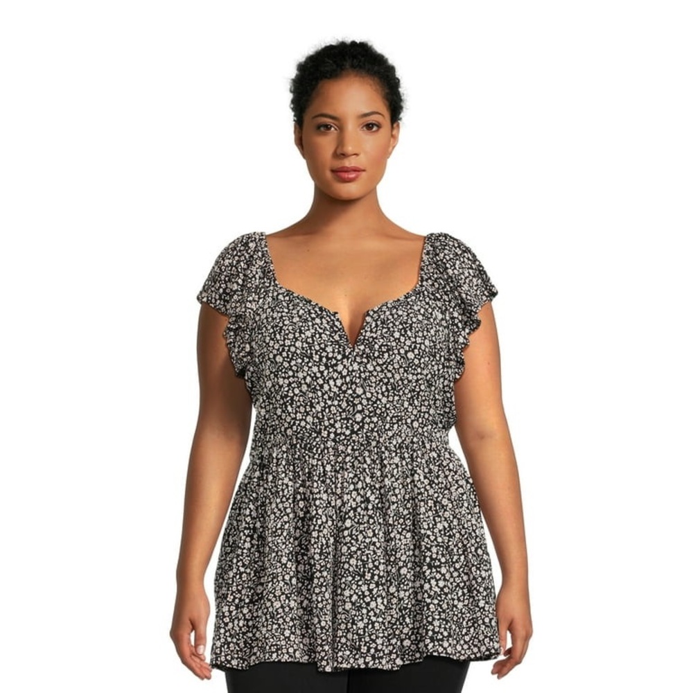 NWT Romantic Gypsy V-Cut Top, Sz 3x